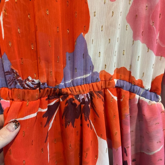 MISA Los Angeles Kaia Bell-Sleeve Chiffon Mini Dress - Picture 8 of 8